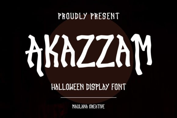 Akazzam: The Perfect Font for Bone-Chilling Design Projects