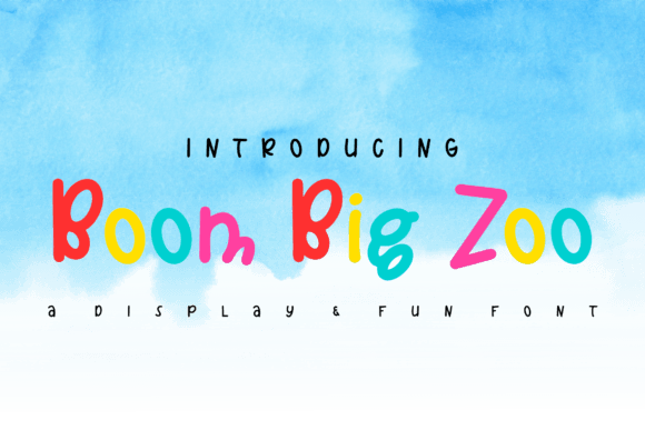 Boom Big Zoo: A Strategic Typography Solution for Engaging Young Audiences