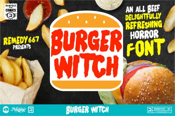 Burger Witch: Bold Horror Display Font