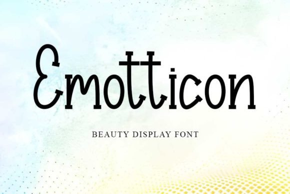 Emotticon: The Sweet and Friendly Display Font for Modern Design