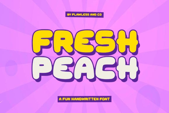 Fresh Peach: Evaluating a Bold Display Font for Modern Design Projects