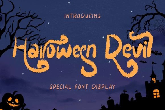 Halloween Devil: Elevating Spooky Design with a Unique Display Font for Modern Creators