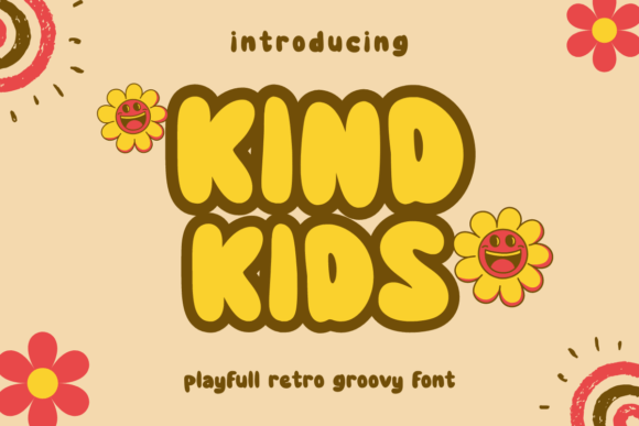 Kind Kids: A Retro Font for Playful and Cheery Design Projects