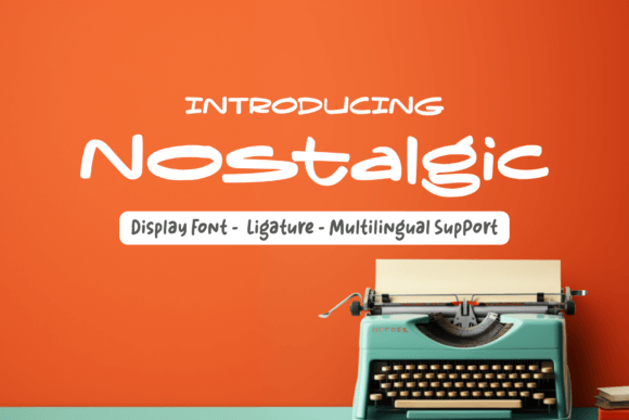 Nostalgic Font: Vertical Elegance for Modern Design