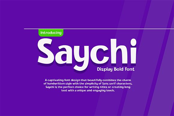 Saychi: Strategic Typography for Authentic Brand Communication
