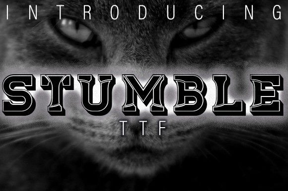 Stumble: The Retro Typeface for Modern Design