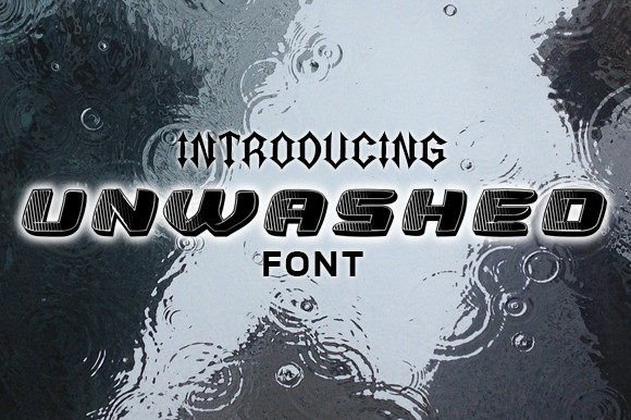 Unwashed: The 3D Font That Brings Raw Energy to Your Designs